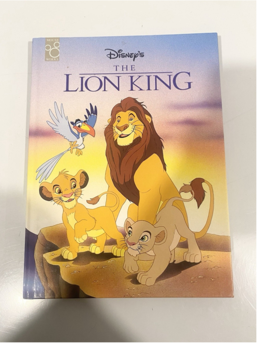 Disney The Lion King 1994 Mouse Works Hardcover Book 1st Printing Vintage